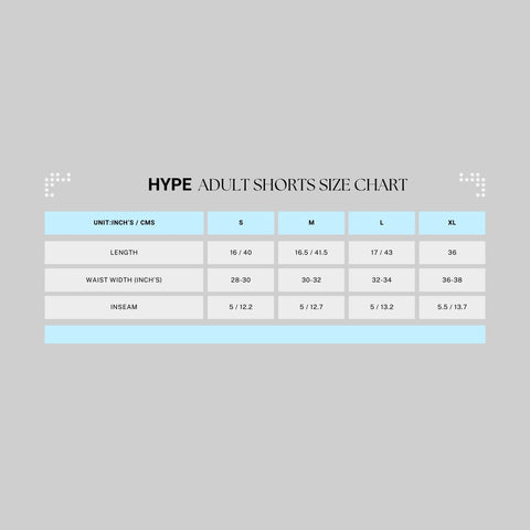 Hype Shorts - Adults - Electric Blue